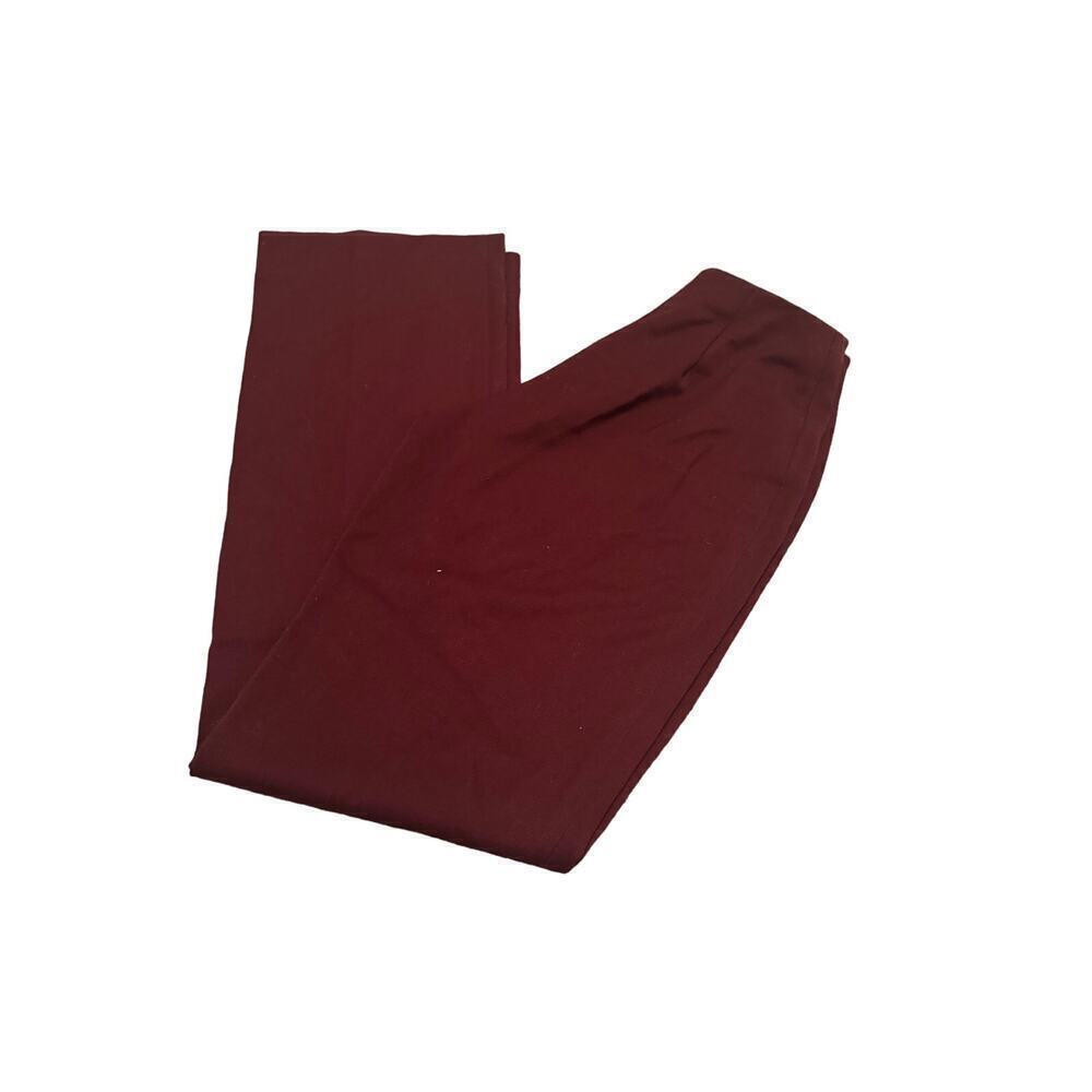 Cache Burgundy Flare Pants Polyester Blend